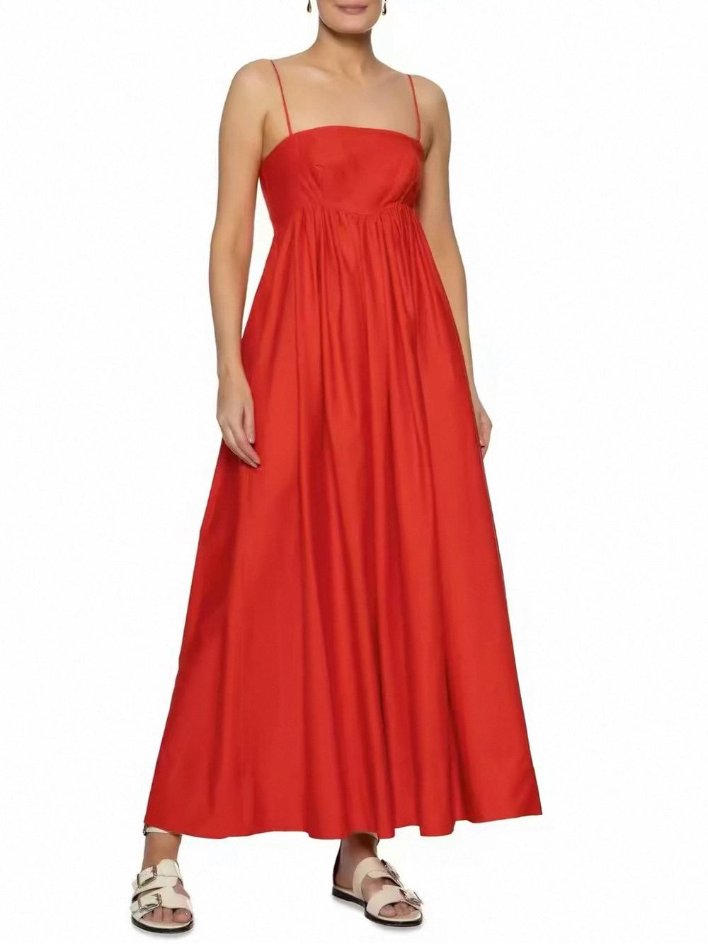 FARM Rio Red Sundress with Spaghetti Straps - Picture 5 of 6